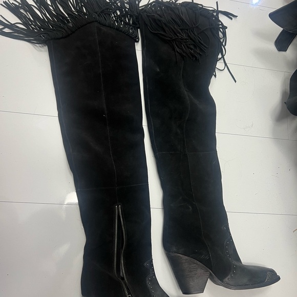 Spell black Evie over the knee boot sz 10 - Picture 4 of 9